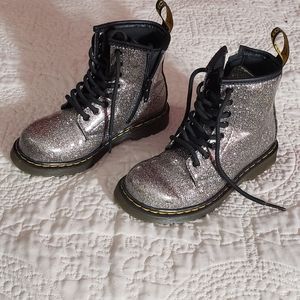 Dr. Martens AirWair Child Boots Glitter Sz US11